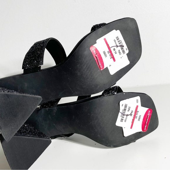 Abound Black Glitter Sandals - Picture 7 of 8